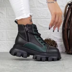 Ghete Dama 1778 Negru-Verde » Pantoful.ro