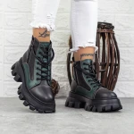 Ghete Dama 1778 Negru-Verde » Pantoful.ro