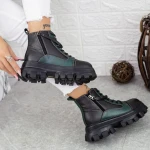 Ghete Dama 1778 Negru-Verde » Pantoful.ro