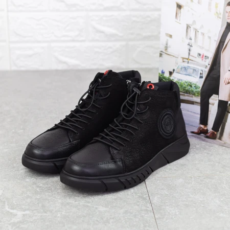 Ghete Barbati A600-1A Negru » Pantoful.ro