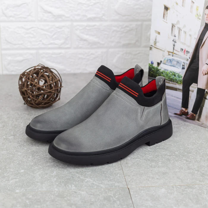 Ghete Barbati W1010-1 Gri » Pantoful.ro