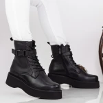 Ghete Dama cu Platforma Y155 Negru » Pantoful.ro