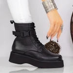 Ghete Dama cu Platforma Y155 Negru » Pantoful.ro