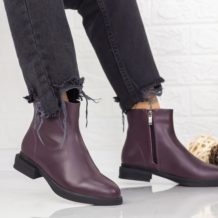 Ghete Dama ZJN003 Visiniu » Pantoful.ro
