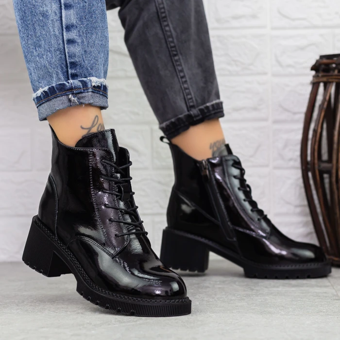 Ghete Dama cu Platforma 1026-3 Negru » Pantoful.ro