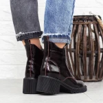 Ghete Dama cu Platforma 1026-3 Visiniu » Pantoful.ro