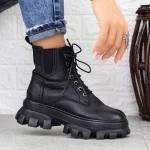 Ghete Dama cu Platforma D5691E Negru » Pantoful.ro