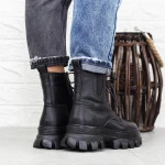 Ghete Dama cu Platforma D5691E Negru » Pantoful.ro