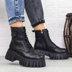 Ghete Dama cu Platforma MX21078 Negru » Pantoful.ro