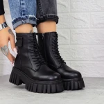 Ghete Dama cu Platforma MX21078 Negru » Pantoful.ro