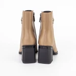 Botine Dama cu toc gros K822-1B Kaki » Pantoful.ro