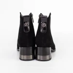 Botine Dama cu toc gros K4102-9715C Negru » Pantoful.ro