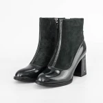 Botine Dama cu toc gros K9191-1B Verde » Pantoful.ro