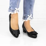 Pantofi cu Toc gros 220715 Negru » Pantoful.ro
