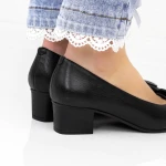 Pantofi cu Toc gros 220715 Negru » Pantoful.ro