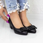 Pantofi cu Toc gros 220715 Negru » Pantoful.ro