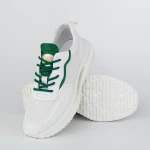 Pantofi Sport Barbati 27-1 Alb-Verde » Pantoful.ro