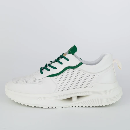 Pantofi Sport Barbati 27-1 Alb-Verde » Pantoful.ro