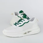 Pantofi Sport Barbati 27-1 Alb-Verde » Pantoful.ro
