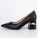 Pantofi cu Toc gros K5720-3748D Negru » Pantoful.ro