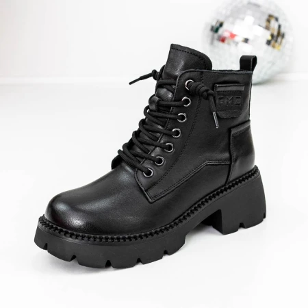 Ghete Dama cu Platforma 8099 Negru » Pantoful.ro