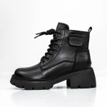 Ghete Dama cu Platforma 8099 Negru » Pantoful.ro