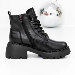 Ghete Dama cu Platforma 8099 Negru » Pantoful.ro