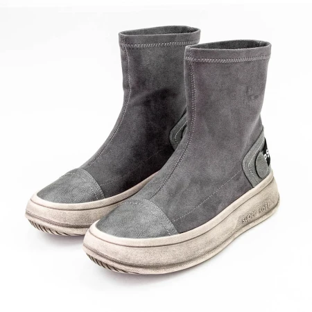 Ghete Dama 202-1 Gri » Pantoful.ro