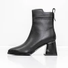 Botine Dama cu toc gros K107-55-B81A Negru Jose Simon