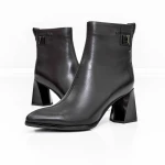 Botine Dama cu toc gros K5826-5049A Negru » Pantoful.ro