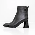 Botine Dama cu toc gros K5826-5049A Negru » Pantoful.ro
