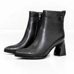 Botine Dama cu toc gros K5826-5049A Negru » Pantoful.ro