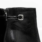 Botine Dama cu toc gros K9071-61B Negru » Pantoful.ro