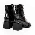 Botine Dama cu toc gros K577-16D Negru » Pantoful.ro