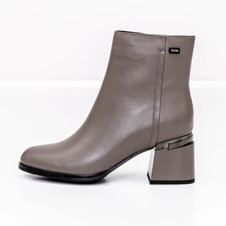 Botine Dama cu toc gros K5830-5046B Gri » Pantoful.ro