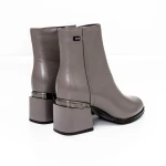 Botine Dama cu toc gros K5830-5046B Gri » Pantoful.ro
