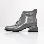 Botine Dama cu toc gros K21698-3B Gri » Pantoful.ro