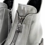 Botine Dama cu toc gros K21713-6B Gri » Pantoful.ro