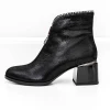 Botine Dama cu toc gros KD18-30B Negru Jose Simon