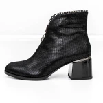 Botine Dama cu toc gros KD18-30B Negru » Pantoful.ro
