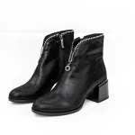 Botine Dama cu toc gros KD18-30B Negru » Pantoful.ro
