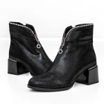 Botine Dama cu toc gros KD18-30B Negru » Pantoful.ro