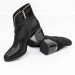 Botine Dama cu toc gros KD18-30B Negru » Pantoful.ro