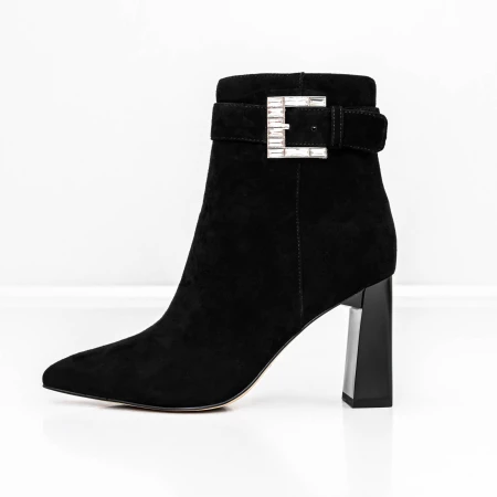 Botine Dama cu toc gros K2942-W85C Negru » Pantoful.ro