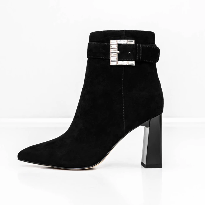 Botine Dama cu toc gros K2942-W85C Negru » Pantoful.ro