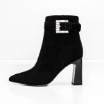 Botine Dama cu toc gros K2942-W85C Negru » Pantoful.ro