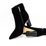 Botine Dama cu toc gros K2942-W85C Negru » Pantoful.ro