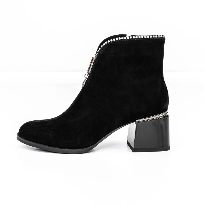 Botine Dama cu toc gros KD18-30A Negru » Pantoful.ro