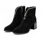 Botine Dama cu toc gros KD18-30A Negru » Pantoful.ro