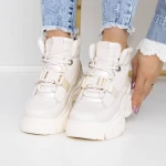 Ghete Dama 3SZ12 Crem » Pantoful.ro